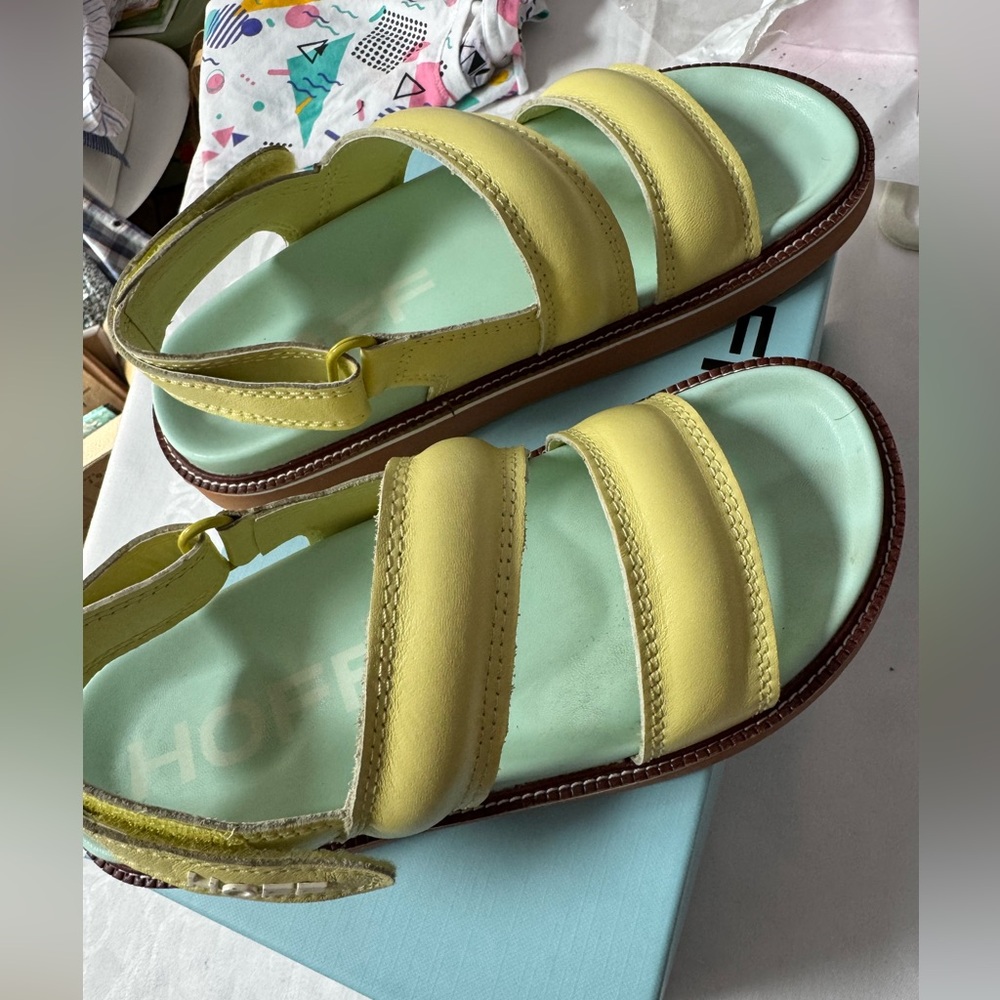 The Hoff Brand Road Lime Sandals - Picture 7 of 14